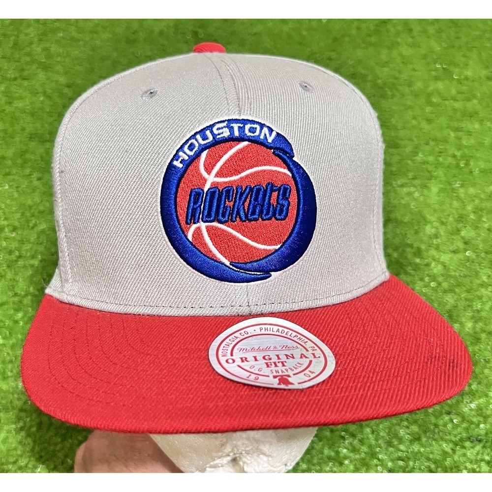 Vintage Houston Rockets SnapBack Blue 35th Mitchell Ness Hardwood‎ Classic Rare